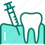 teeth, analgesia, syringe 