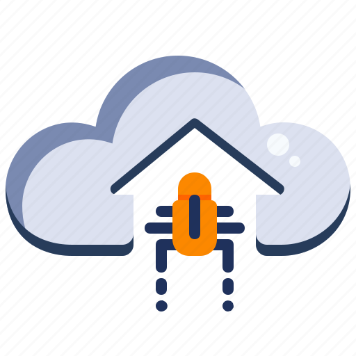 Bug, malware, virus, cloud, technology icon - Download on Iconfinder