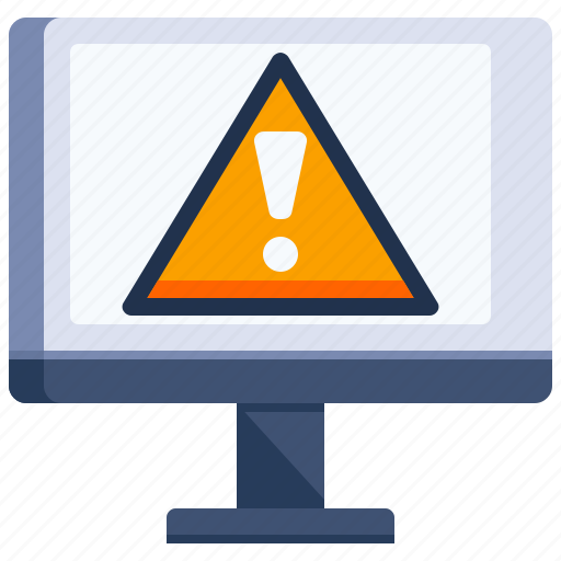 Computer, error, technology, threat, warning icon - Download on Iconfinder