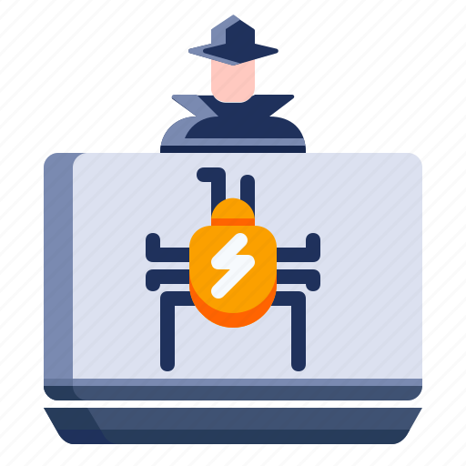 Bug, hacker, laptop, technology icon - Download on Iconfinder