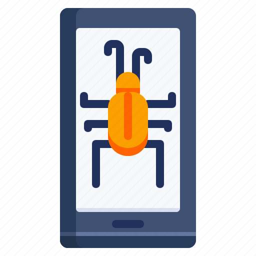 Bug, technology, virus, hacked, mobile icon - Download on Iconfinder