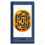 fingerprint, mobile, safety, security, smartphone 