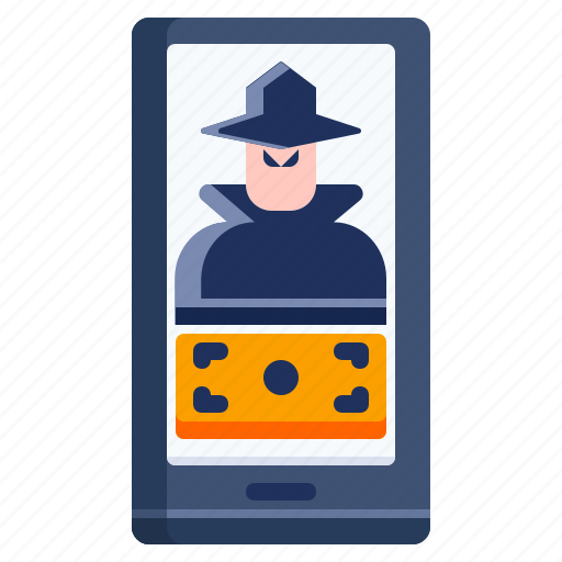 Hacker, smartphone, mobile, threat icon - Download on Iconfinder