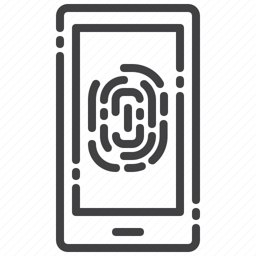 Fingerprint, security, smartphone, technology icon - Download on Iconfinder