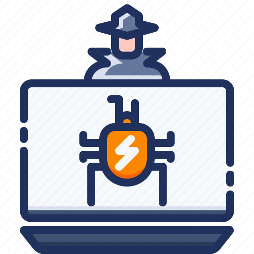 Bug, cyber attack, hacker, laptop, technology icon - Download on Iconfinder