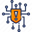 cyber attack, protection, shield, warning