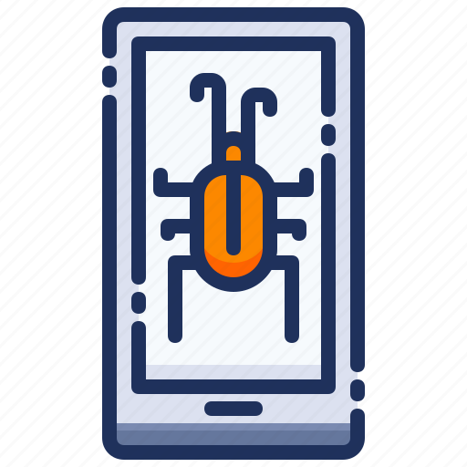 Bug, smartphone, technology, mobile icon - Download on Iconfinder