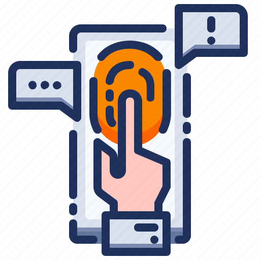 Fingerprint, mobile, security, smartphone, technology icon - Download on Iconfinder