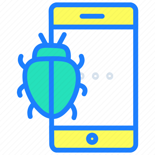 Bug, defect, error, hack, hacking, mobile phone, virus icon - Download on Iconfinder