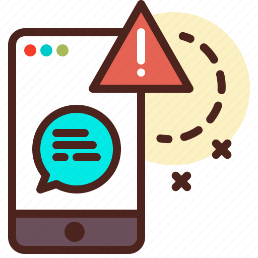 Chat, encrypted, encryption, message, secured, warning icon - Download on Iconfinder