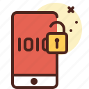 mobile, secured, unlock, warn