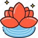 lotus, flower, peace, relax, yoga