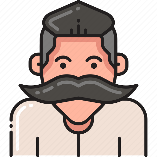 Mustache, beard, hipster, male, man, moustache, person icon - Download on Iconfinder