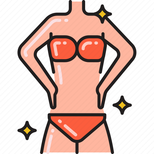 Girl, bikini, bra, innerwear, panties, sexy, undergarment icon - Download on Iconfinder