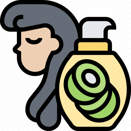 Serum, coconut, hair, treatment, moisturizer icon - Download on Iconfinder
