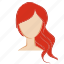 beauty, face, girl, hair, head, red, woman 