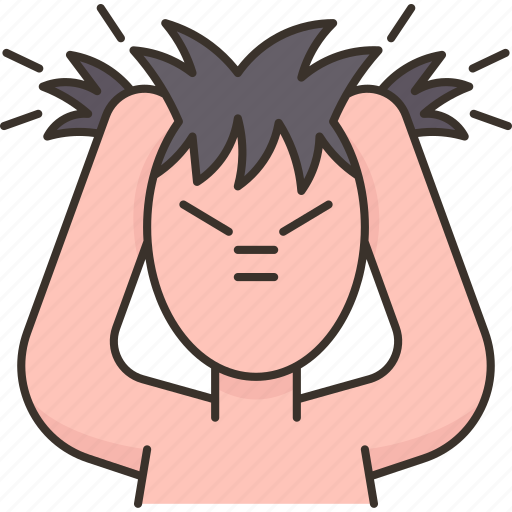Stress, suffering, hair, loss, problem icon - Download on Iconfinder