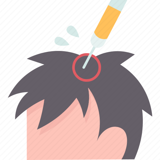 Injection, syringe, hair, dermatology, treatment icon - Download on Iconfinder