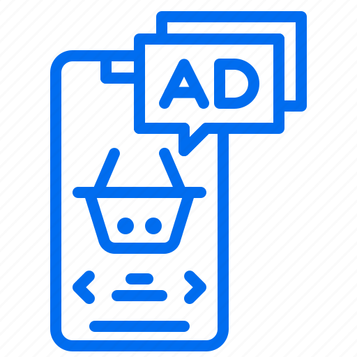 Ad, advertising, basket, grocery, marketing, phone, shopping icon - Download on Iconfinder