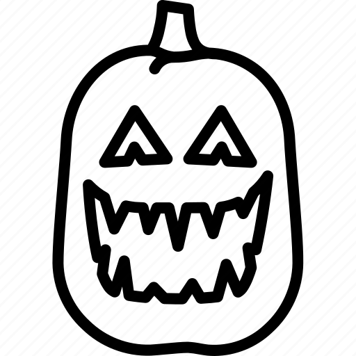 Halloween, horror, jack o lantern, monster, pumpkin, scary, spooky icon - Download on Iconfinder