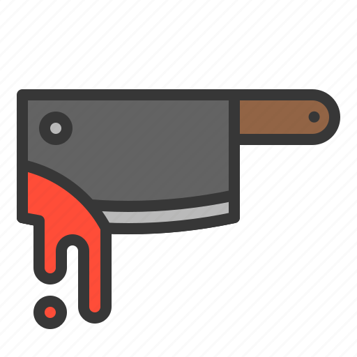 Cleaver, halloween, horror, knife, scary, sharp, weapon icon - Download on Iconfinder