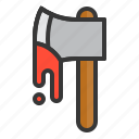 axe, halloween, hand axe, hatchet, tool, weapon