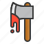 axe, halloween, hand axe, hatchet, tool, weapon 