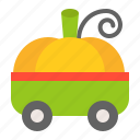 carriage, halloween, legend, pumpkin, pumpkin carriage, transport, travel