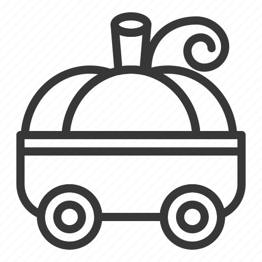 Car, carriage, halloween, pumpkin, pumpkin carriage, transport, vehicle icon - Download on Iconfinder