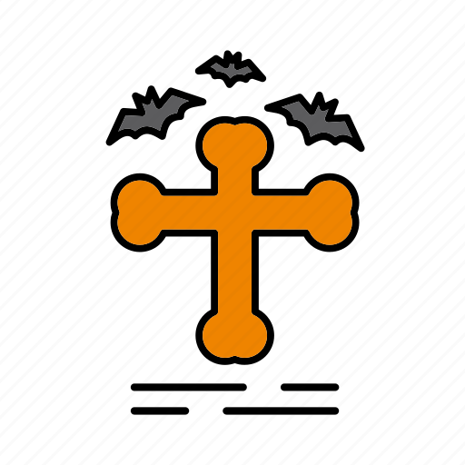 Cross, death, funeral, grave, halloween, rip icon - Download on Iconfinder