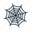 halloween, spider, trap, web 