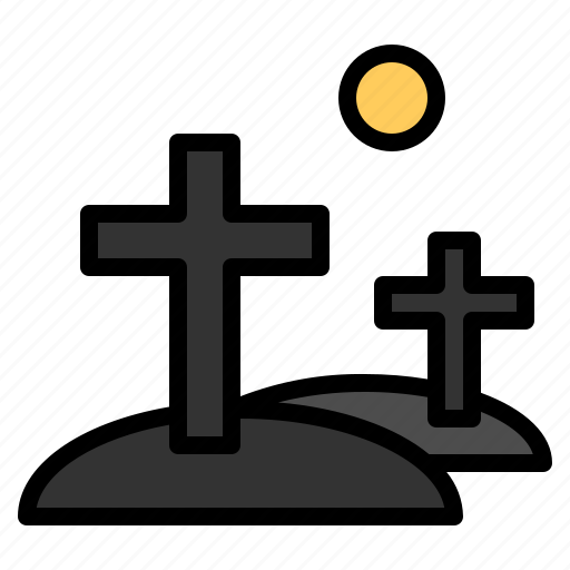 Cemetery, cross, death, grave, graveyard, halloween, spooky icon - Download on Iconfinder