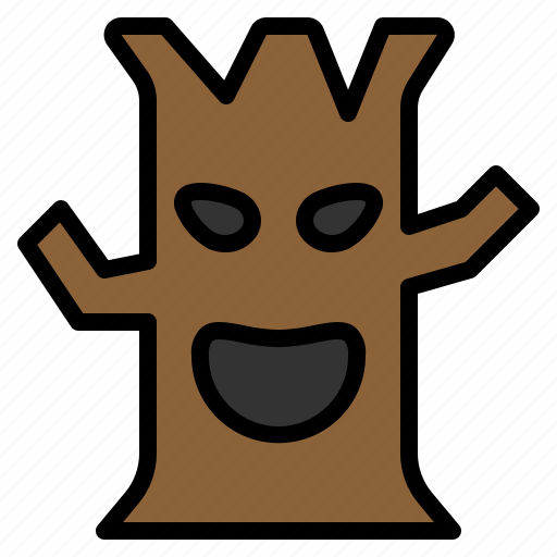 Ghost, halloween, horror, leafless, scary, spooky, tree icon - Download on Iconfinder