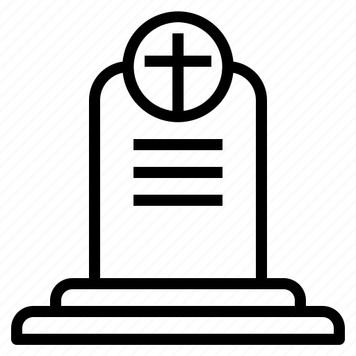 Cemetery, cross, death, grave, graveyard, halloween, tombstone icon - Download on Iconfinder