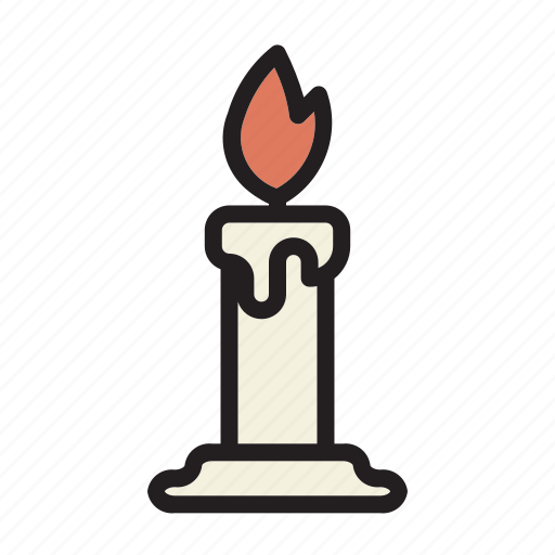 Candle, scary, horror, spooky, halloween, ghost, creepy icon - Download on Iconfinder