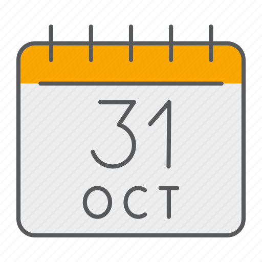 Calendar, date, day, halloween, holiday, october, page icon - Download on Iconfinder