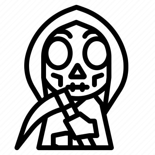Reaper, scary, skull, spooky, terror icon - Download on Iconfinder