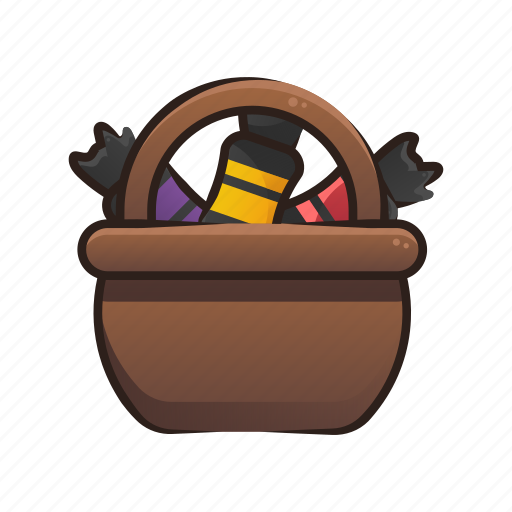 Basket, candy, event, halloween, night, scary, trick or treat icon - Download on Iconfinder
