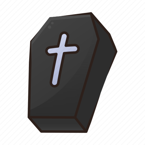 Coffin, grave, graveyard, halloween, horror, night, scary icon - Download on Iconfinder
