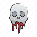 blood, event, halloween, horror, night, scary, skull
