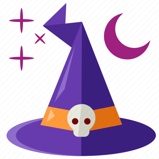 Halloween, hat, moon, scary, stars, witch icon - Download on Iconfinder