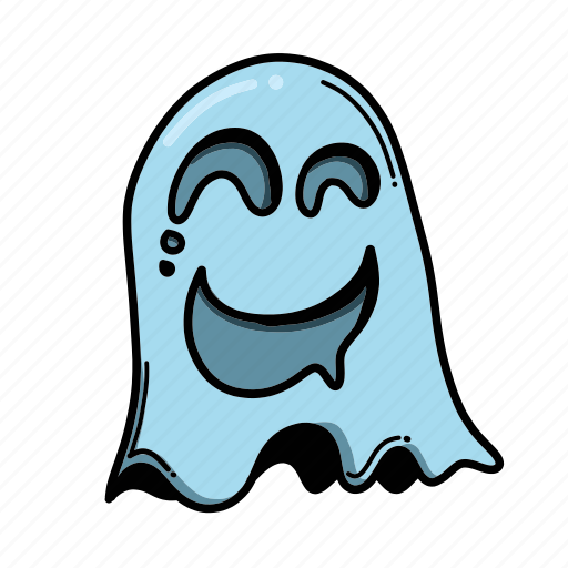 Funny, ghost, halloween, happy, smile, spirit icon - Download on Iconfinder