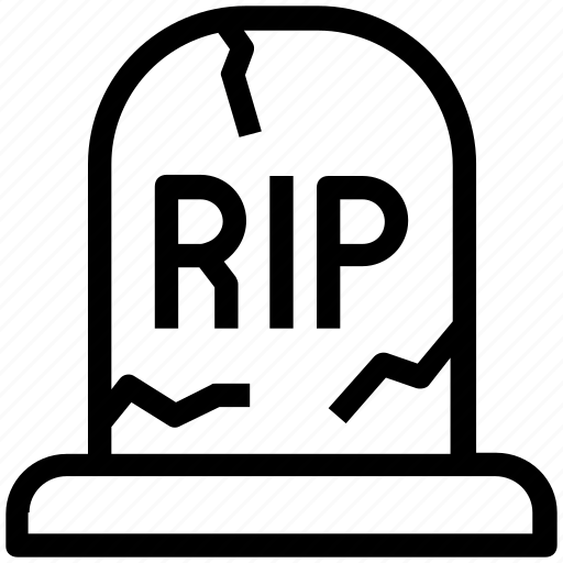 Death, grave, graveyard, halloween, rip, tombstone icon - Download on Iconfinder