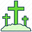 cross, death, grave, graveyard, halloween, sign, tomb