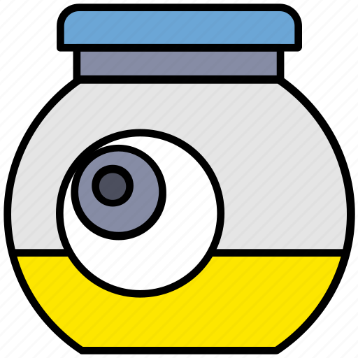 Eye, halloween, horror, jar, scary icon - Download on Iconfinder