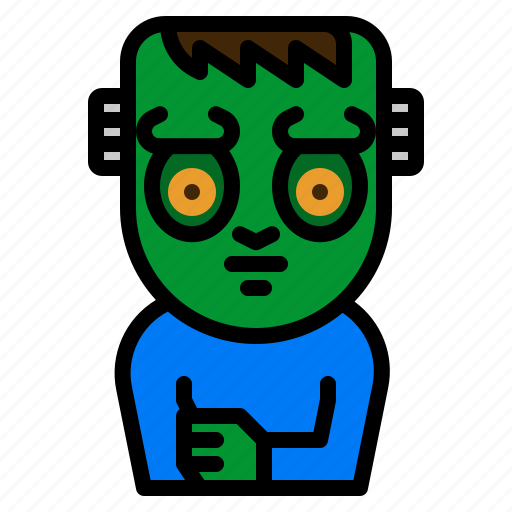 Scary, frankenstein, spooky, frightening, terror icon - Download on Iconfinder