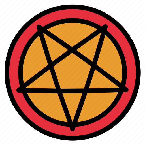 Pentangle, star, satan, pentagon, pentagram icon - Download on Iconfinder