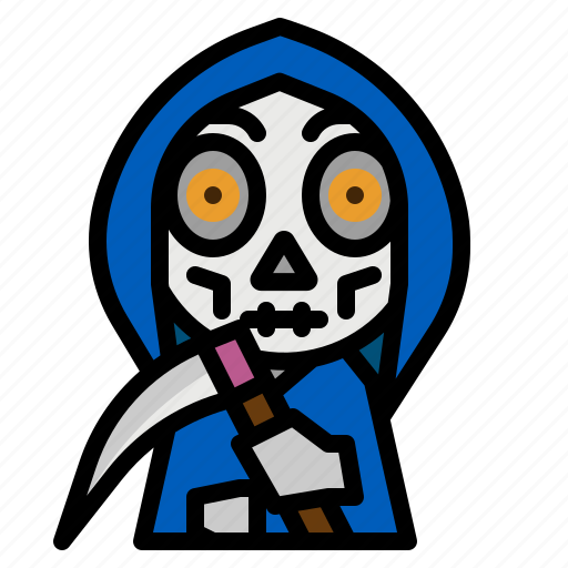 Scary, spooky, reaper, terror, skull icon - Download on Iconfinder
