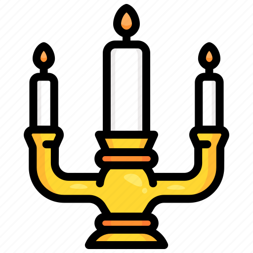 Light, candlestick, flame, candle icon - Download on Iconfinder