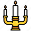 light, candlestick, flame, candle 